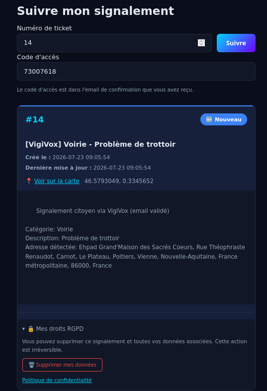 Conformité RGPD - consentement